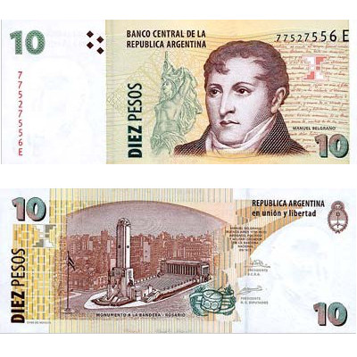 10 Peso argentin