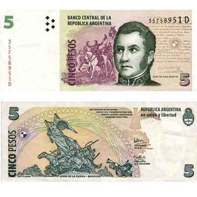 5 Peso argentin
