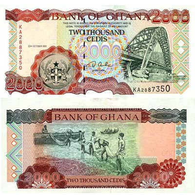 2000 Cedi du Ghana