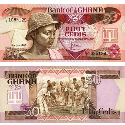 50 Cedi du Ghana