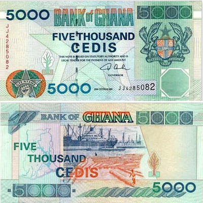 5000 Cedi du Ghana