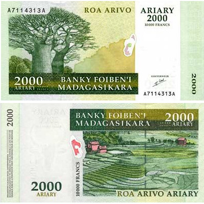 2000 Ariary Malgaches