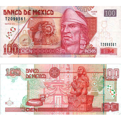 100 Pesos mexicains
