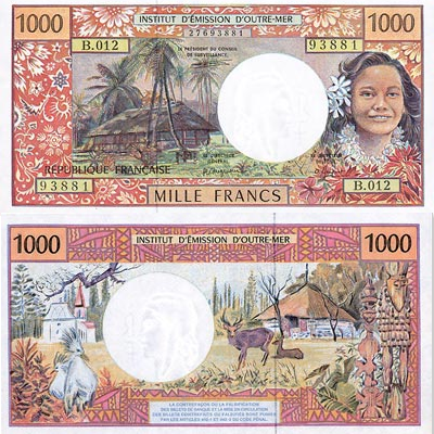 Billet de 1000 Franc CFP